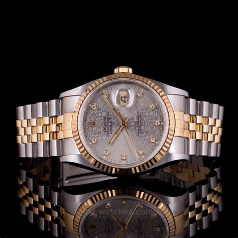 rolex datejust oyster 36mm prezzo|Rolex 36mm Datejust with diamonds.